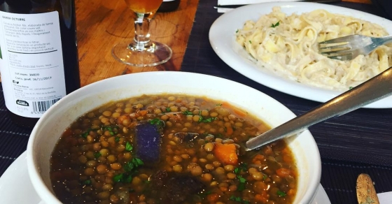 llenties al cafe pampol