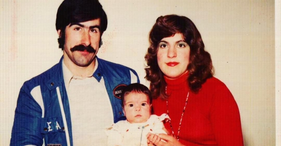 roser amills de bebe con su padre esteban y su madre catalina