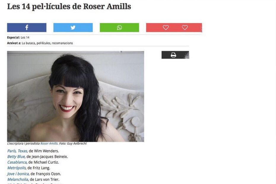 Roser amills entrevista a Catorze