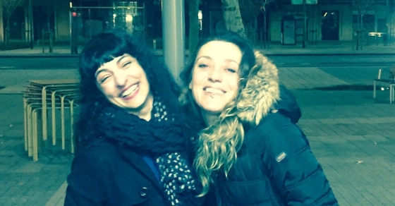 Con la maravillosa @laola_blue [foto de @afromarc86 ;))] - Roser Amills, escritora mallorquina