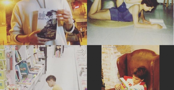 Las letras, en familia 3 Os doy las buenas noches orgullosa de mis #hijosqueleen :)) Arriba, fotos de Marcel y abajo, de Juan #bonanit