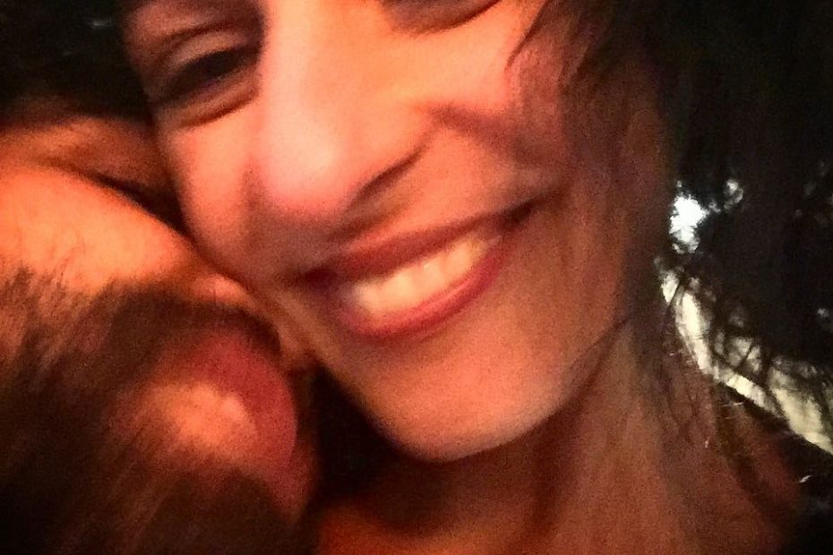 Roser Amills con su novio Afromarc