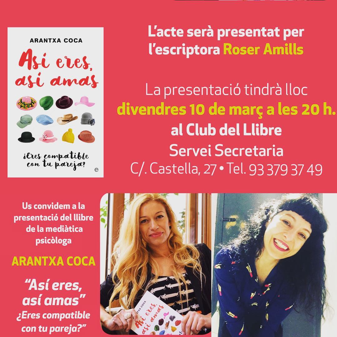 roser amills presenta el libro de arantxa coca