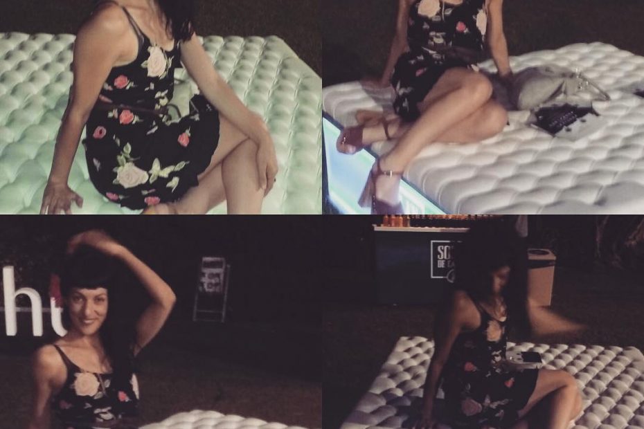 roser amills vestido de flores