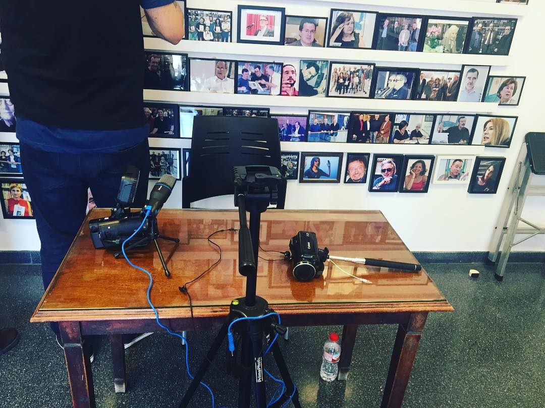 grabacion de documentalidades a roser amills en la ACEC