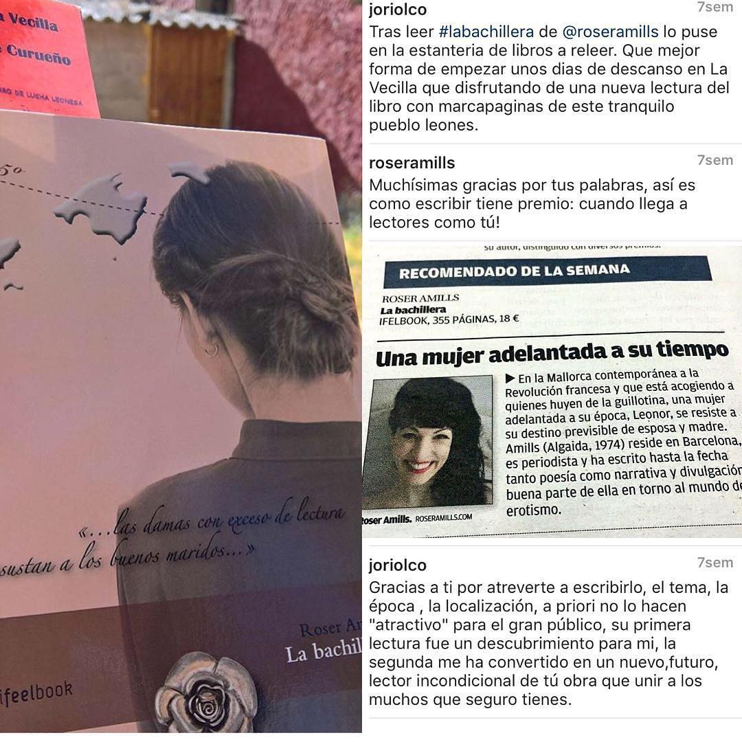 La bachillera, de Roser Amills, libro recomendado de la semana