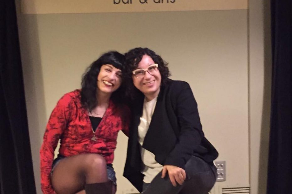 roser amills amb maria antonia massanet a la poeteca