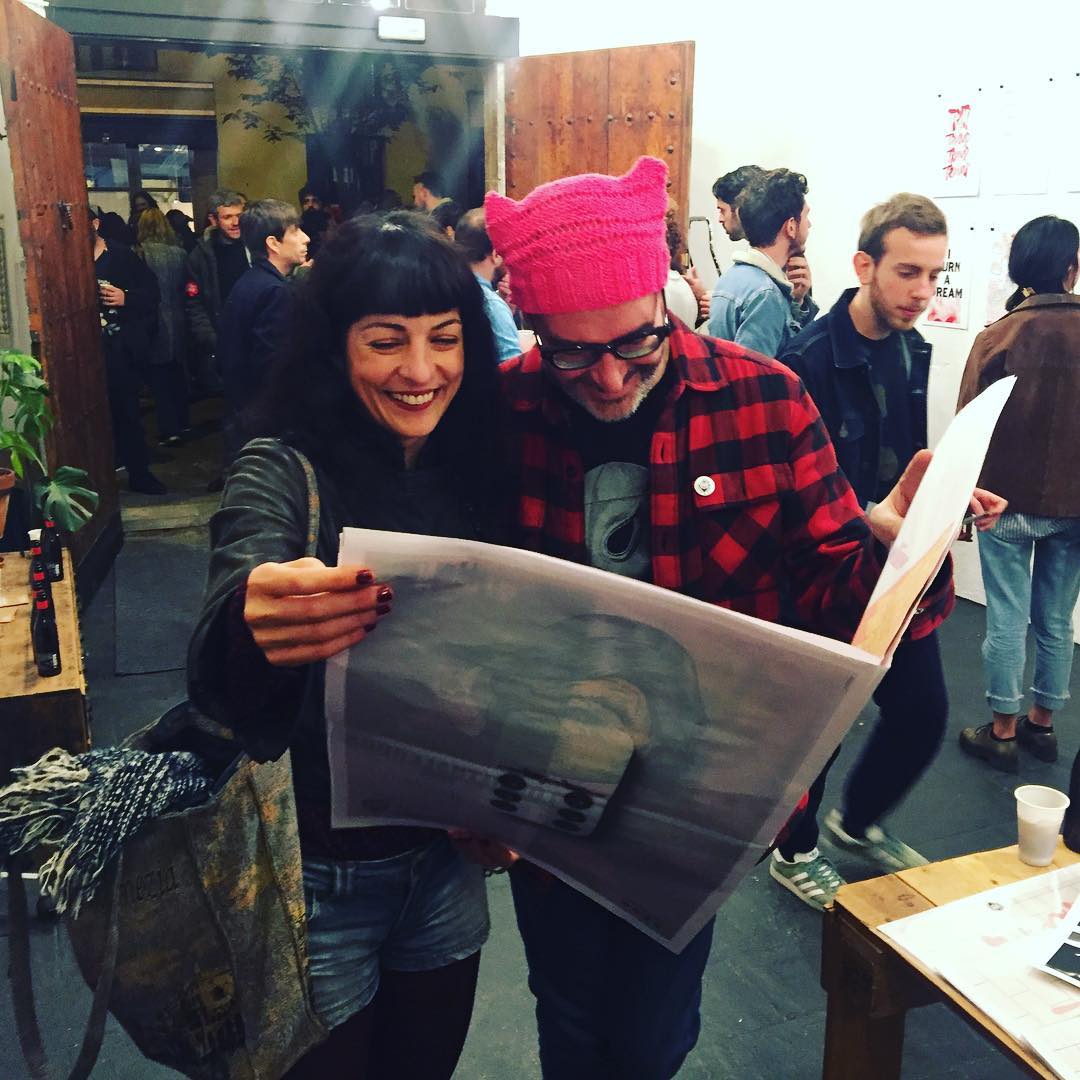 Con Juan Cardosa en su vernissage de #pencilvania Pencilvania Blood & News 😜 en El Diluvio Universal