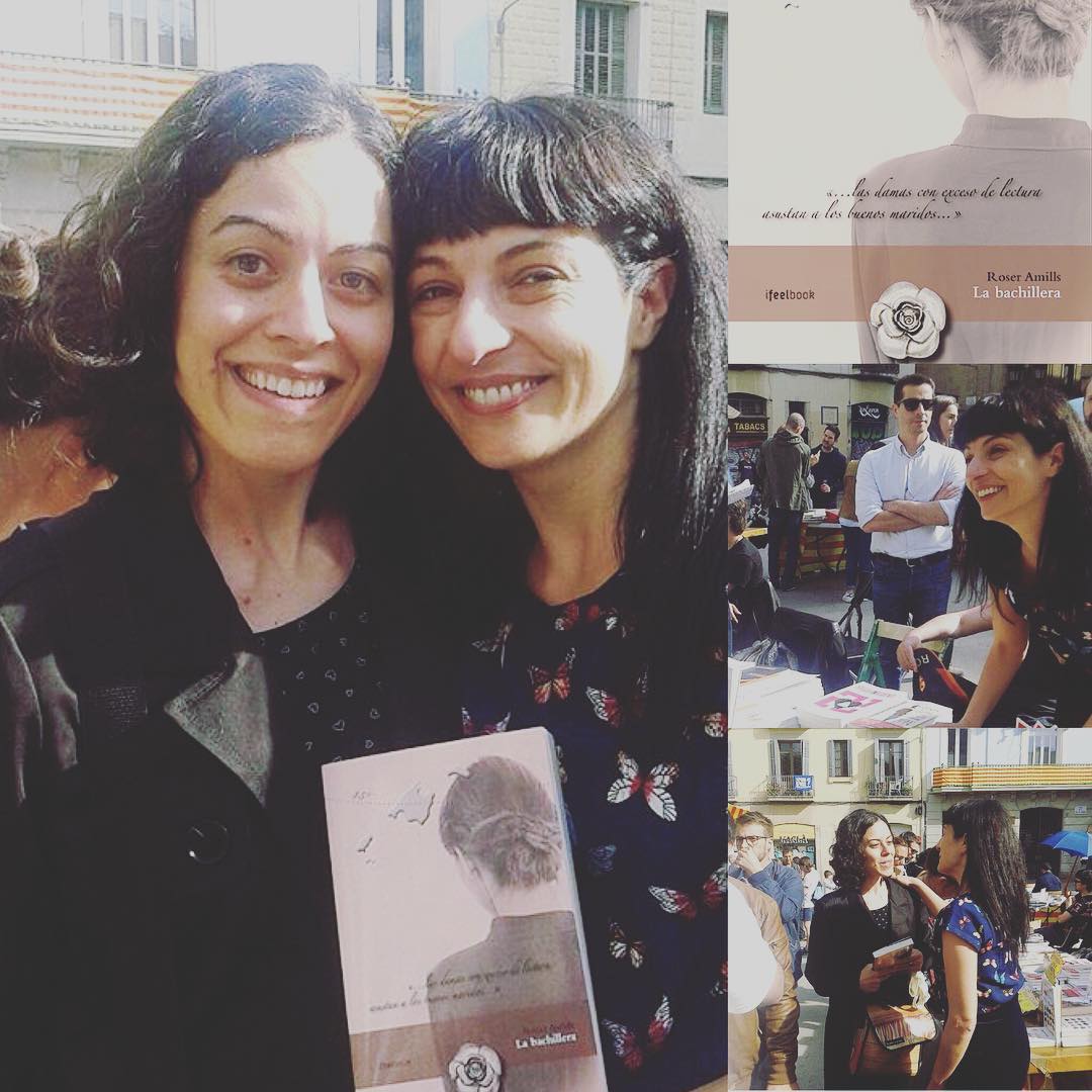 Feliz con estas fotos con @albaturme, es maravilloso conocer a los lectores, a ella más!! Gracias por leer #labachillera