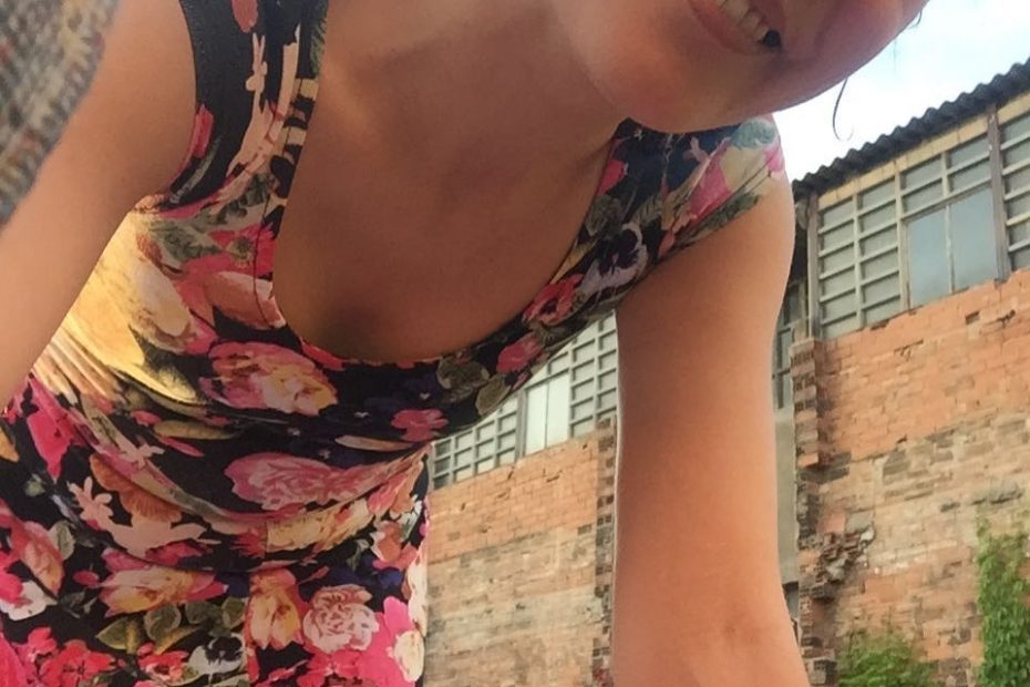 Roser Amills vestido de flores