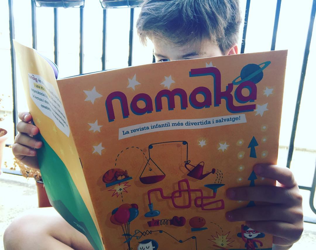 El meu fill gaudeix molt el 1er número de @RevistaNamaka, nova revista infantil de qualitat🌞 #divertida #salvatge #educativa