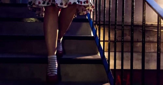 piernas de roser amills, foto de xulio ricardo trigo en la nau comanegra