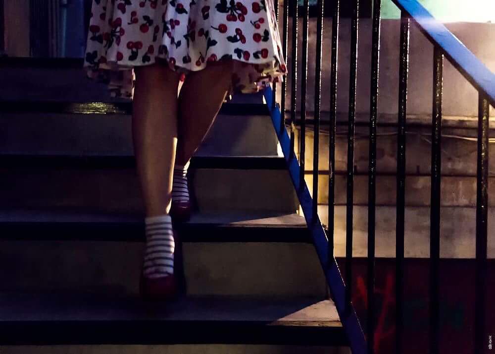 El gran Xulio Ricardo Trigo la ha titulado “Vestida de festa” (así me fotografió ayer en la de los 10 años de Comanegra)