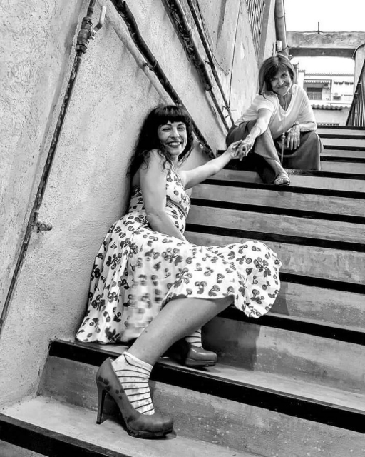 Roser amills i coia valls a comanegra, foto de xulio ricardo trigo