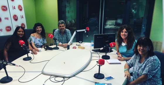 roser amills amb asha miro, goyo prados, silvia estrada i vanessa hogarth