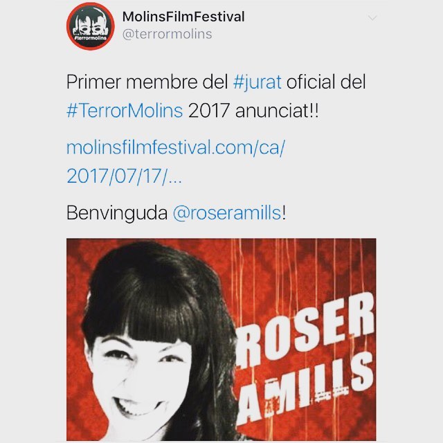 roser amills membre del jurat del festival de cinema de terror de molins de rei