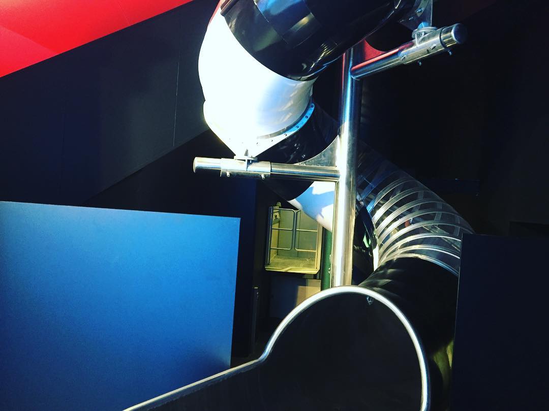 He bajado por este tobogán  