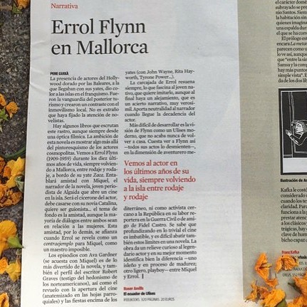 reseña de la novela el ecuador de ulises, sobre errol flynn, de roser amills