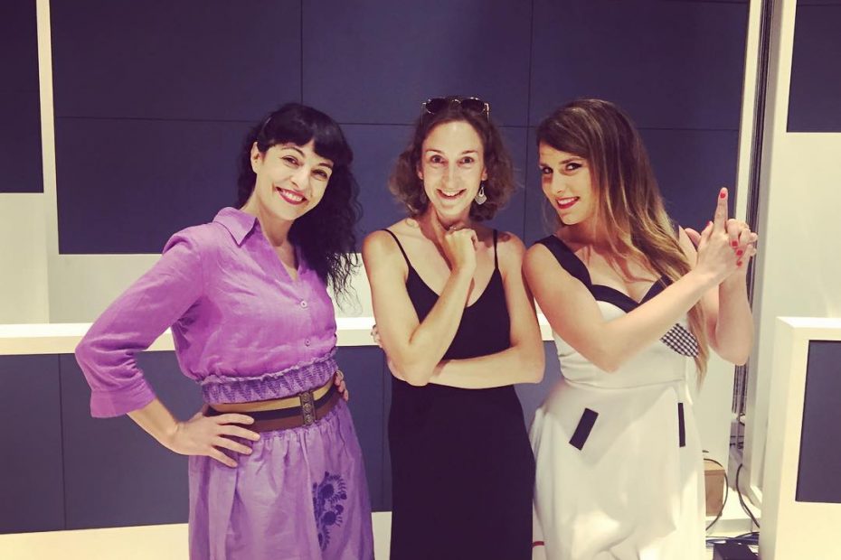 roser amills amb ana polita i maria fuster