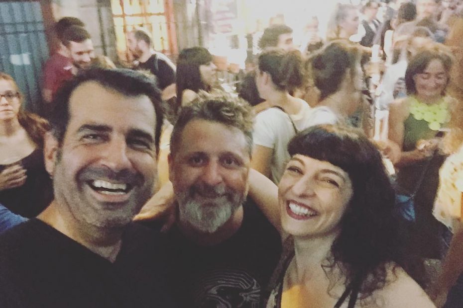 Roser Amills con jorge Galvan y fernando