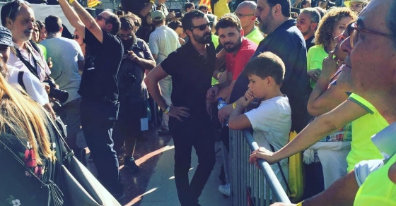 El meu fill Joan ha estat molt bé amb @junqueras i @gabrielrufian ;)) Han parlat de futbol - Roser Amills, escritora mallorquina