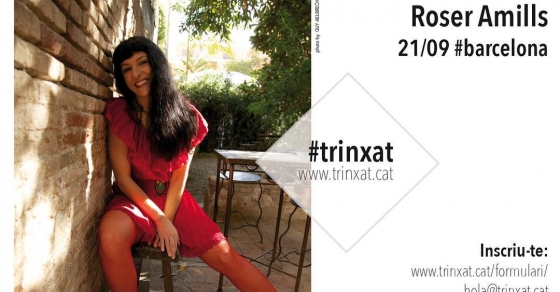 Dijous 21 de setembre tenim un sopar a les 21h. T'apuntes? Escriu a hola@trinxat.cat per reservar :)) - Roser Amills, escritora mallorquina