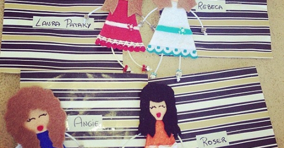 caricatura de roser amills muñeca