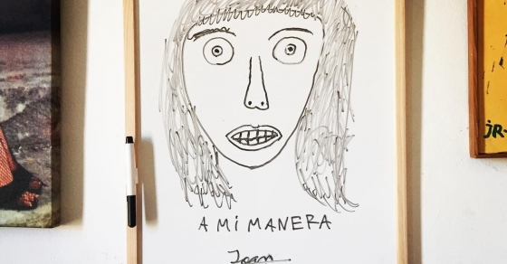 juan, el hijo de roser amills, dibuja a su madre