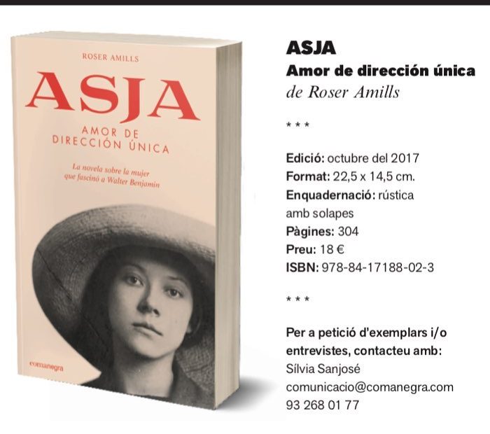novela sobre asja lacis de roser amills