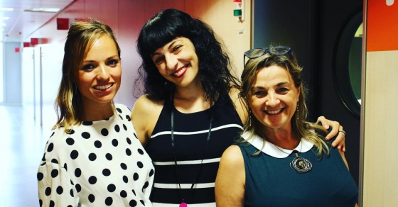 roser amills a radio 4 RNE amb Carla llado i Gemma Torello