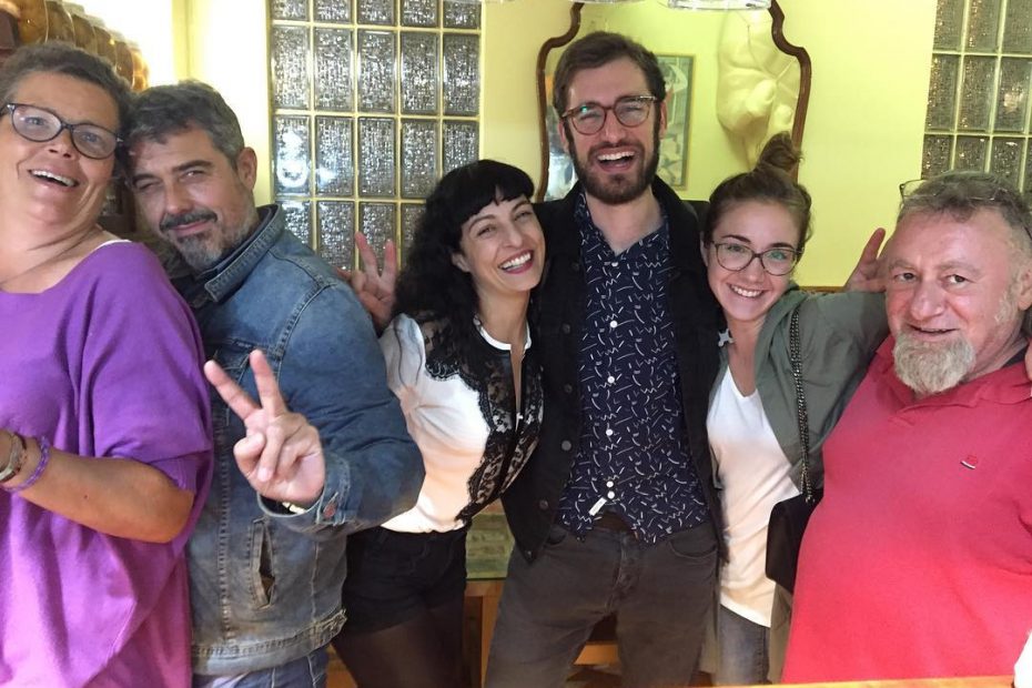 roser amills amb l'equip de radio 4 RNE