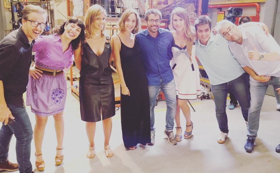 roser amills amb l'equip de tarda oberta de TV3