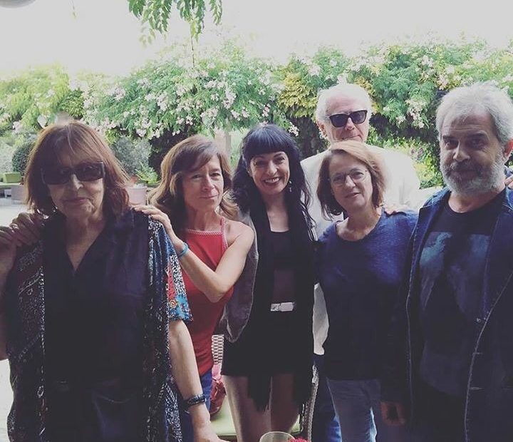 Roser Amills con Marta Sanz, Mercedes Abad y Cristina Fernandez Cubas en las Converses de Formentor