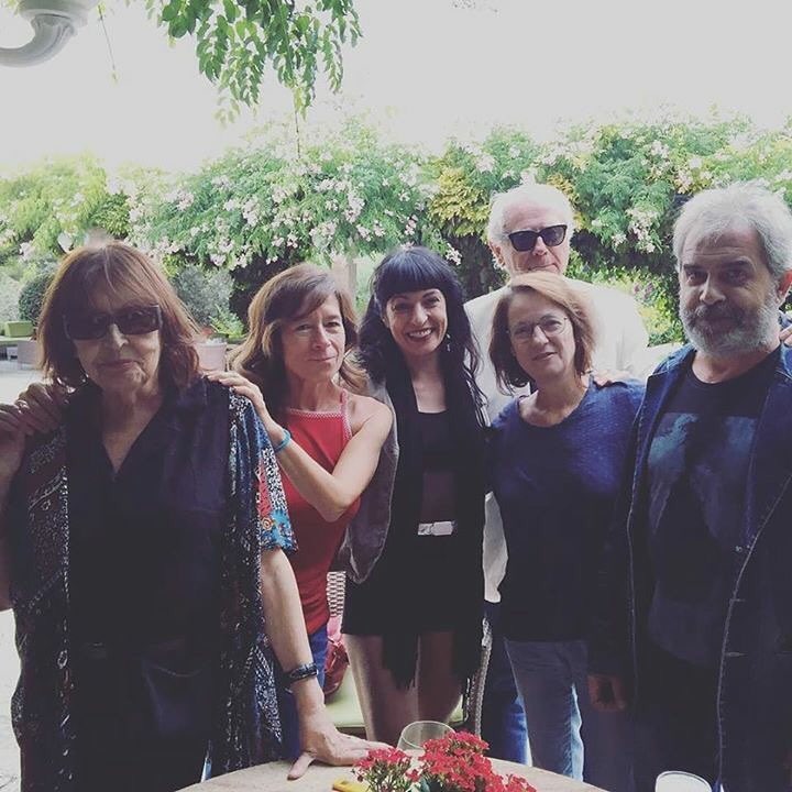 Roser Amills con Marta Sanz, Mercedes Abad y Cristina Fernandez Cubas en las Converses de Formentor