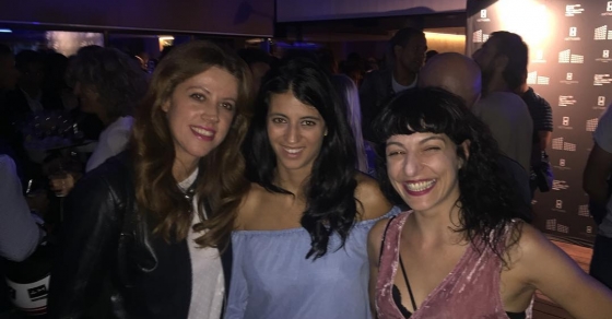 Roser Amills con Vanessa Hoggath y Laura lago