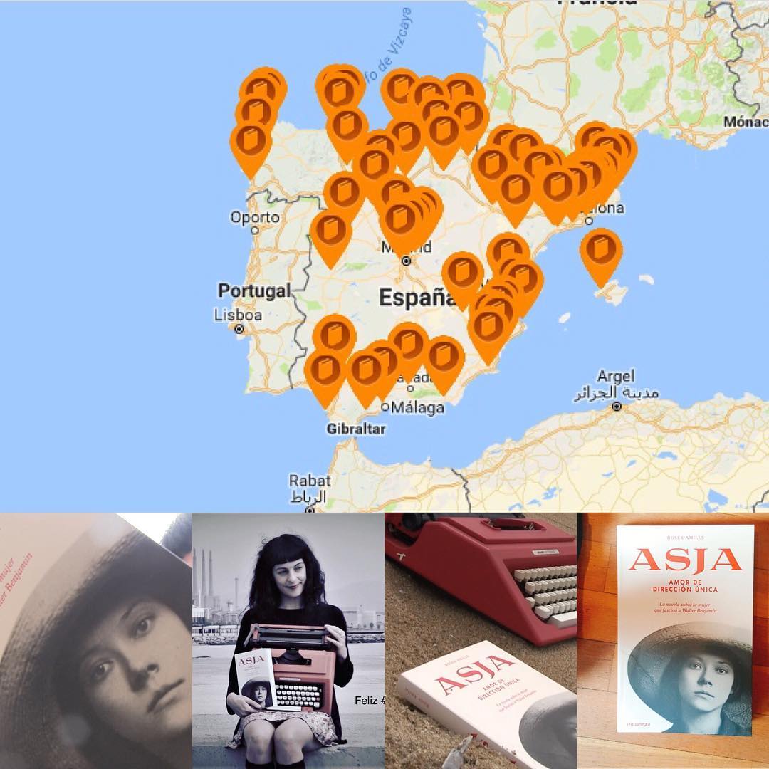 Aquí tienes un mapa actualizado de las #librerías que ya tienen mi novela sobre #asjalacis . Busca la tuya en el link de mi bio 📚💕 #asjalacis & #walterbenjamin