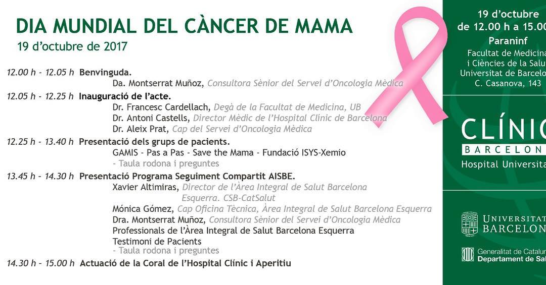 El matí de dijous serà molt important a Hospital Clínic, gràcies Paty Moya per recordar que hi anem. No hi falteu!!!