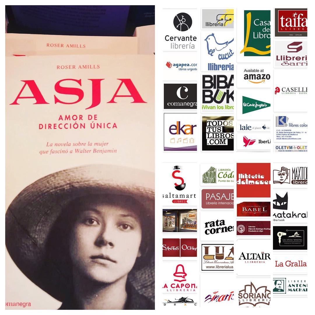 Reconoces el logo de alguna de estas librerías? Todas tienen ejemplares de Asja Lacis para que le eches un vistazo! ..