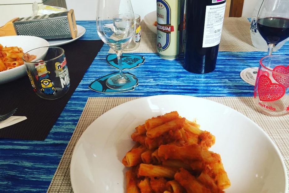 pasta y vino