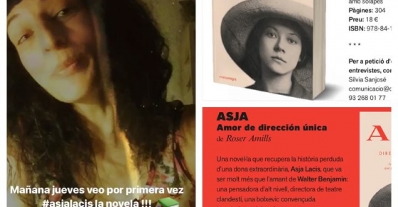 Presentacion de la novela de roser amills sobre asja lacis en nau comanegra por mariangels jover