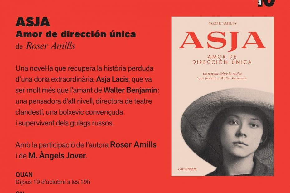 Presentacion de la novela de roser amills sobre asja lacis en nau comanegra por mariangels jover