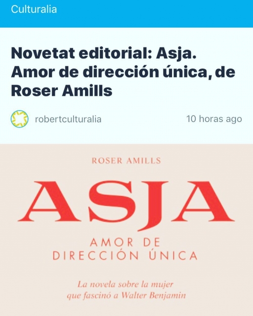 Reseña en el blog culturalia de la novela sobre asja lacis de roser amills