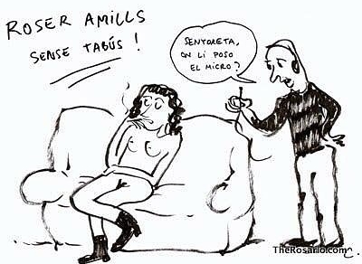 claire roquigny hace una viñeta de roser amills en canal 33