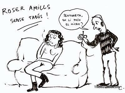 claire roquigny hace una viñeta de roser amills en canal 33