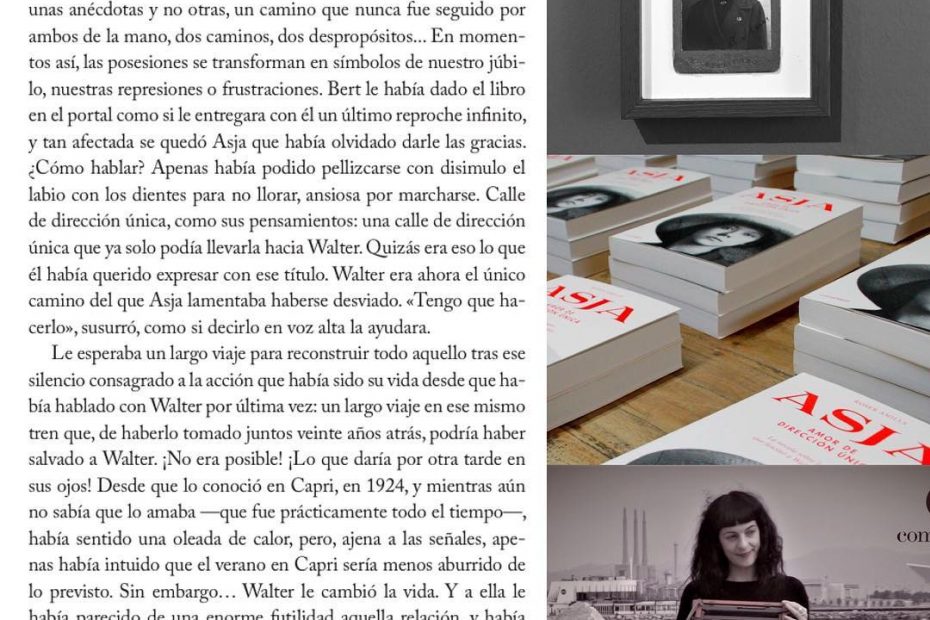 fragmento de la novela sobre asja lacis de roser amills