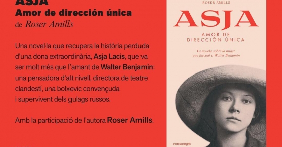 presentacio de la novel.la sobre asja lacis de roser amills a la llibreria 22 de girona