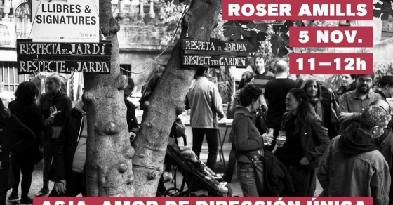 presentacion de la novela sobre asja lacis de roser amills en la llibreria calders de barcelona