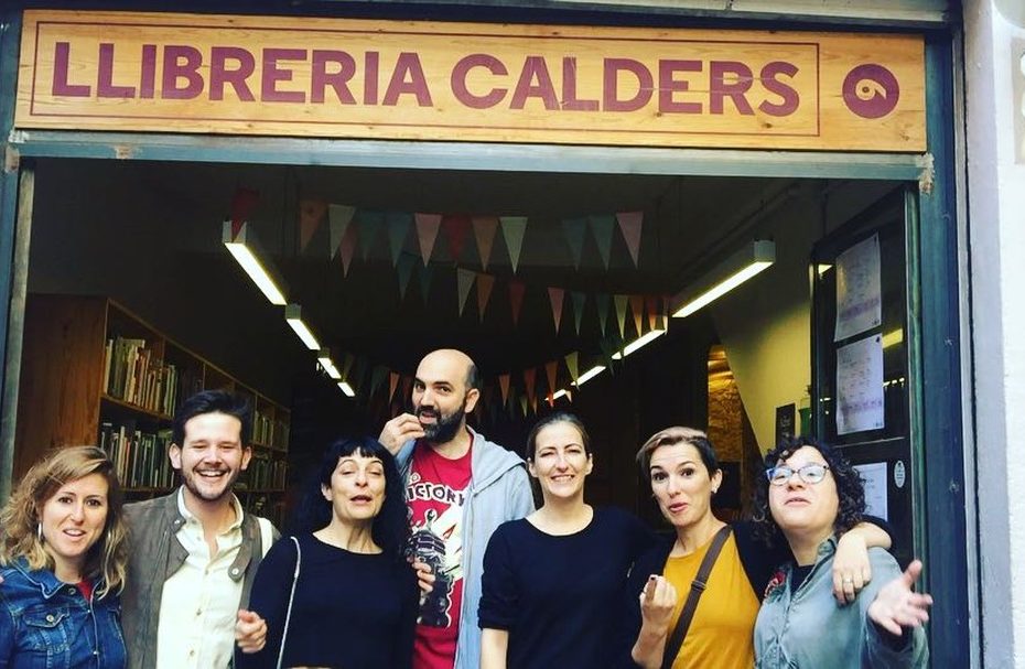 presentacion de la novela sobre asja lacis de roser amills en la llibreria calders de barcelona con isabel sucunza