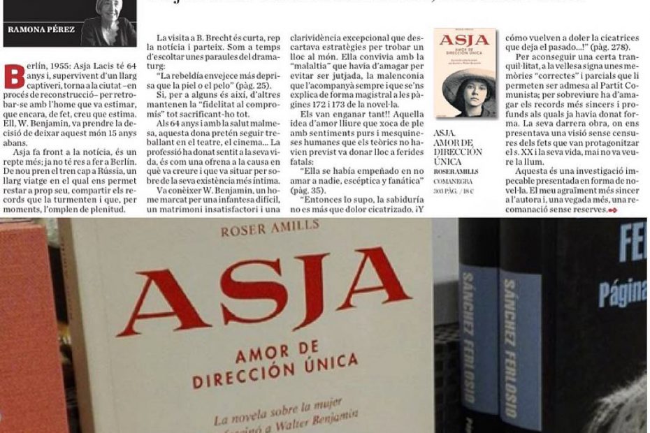 reseña de ramona perez sobre la novela de roser amills