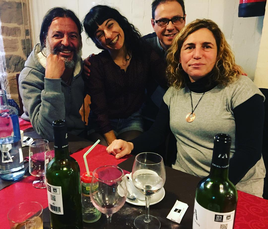 roser amills amb txus carbo, octavi serret i pepa nogues